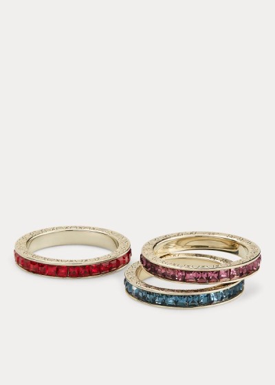 Anillos Ralph Lauren Mujer Multicolor - Embellished Stackable - GQOKP3405